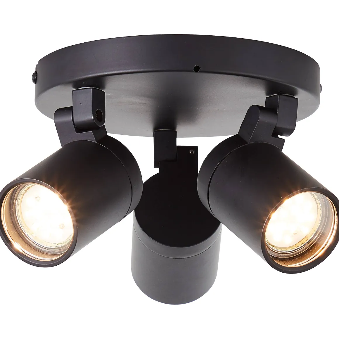 Aquavive Plafondspot Irminio Zwart 19Cm 3Xgu10 5W