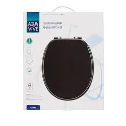 Aquavive Toiletzitting Cannes Mdf Zwart
