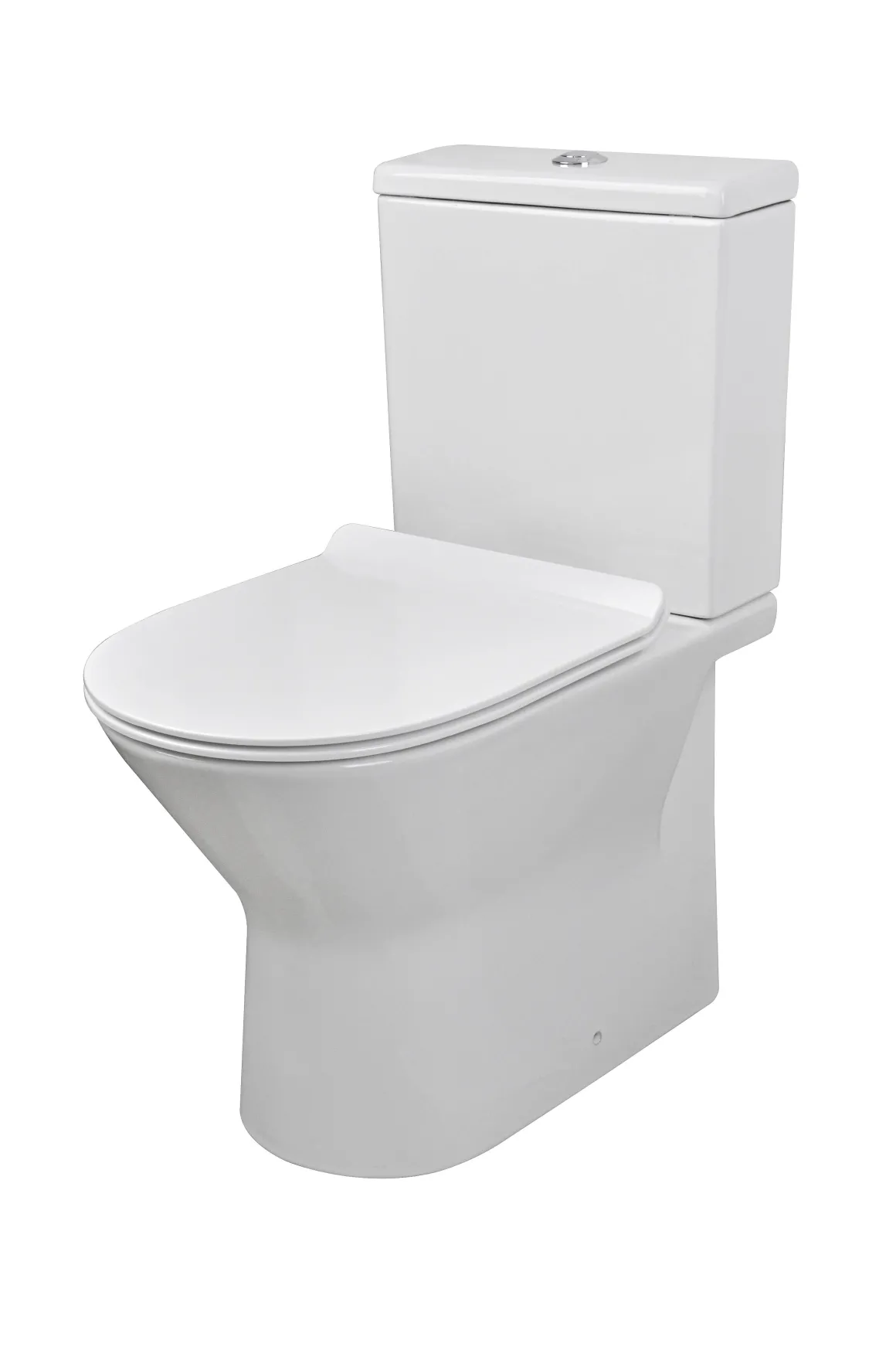 Aquazuro Duoblok Toilet Livenza I Universele Afvoer I Randloos Toiletpot Wit