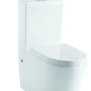 Aquazuro Duoblok Toilet Savio 2 I Universele Aansluiting I Quick Release & Soft-Close Toiletzitting Wit