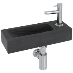 Aquazuro Fonteinset Platani Natuursteen Zwart 38Cm