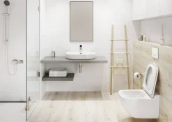 Aquazuro Inbouwreservoir Set Iris | Quick Release & Soft-Close Toiletzitting | Randloos Toiletpot