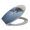 Aquazuro Toiletzitting 3D Kat Duroplast Blauw