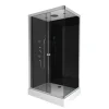 Aurlane Douchecabine Black 2 Rechthoek 110X80Cm