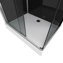 Aurlane Douchecabine Black 2 Rechthoek 110X80Cm