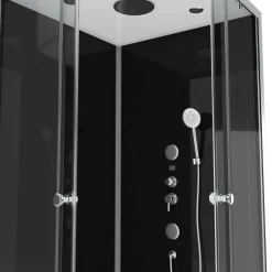 Aurlane Douchecabine Black 2 Vierkant 90X90Cm