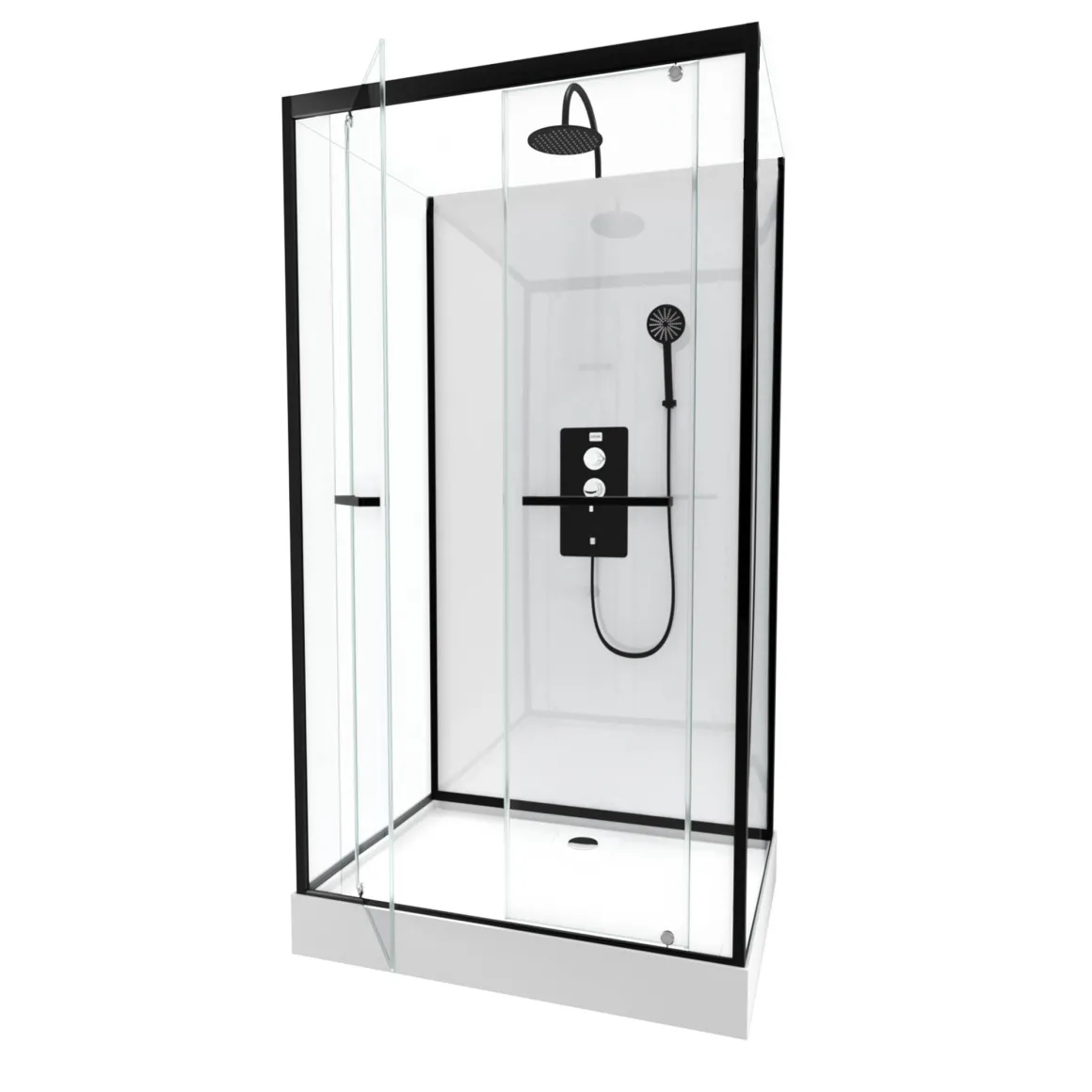 Aurlane Douchecabine City 110X80X219-230Cm Rechthoekig