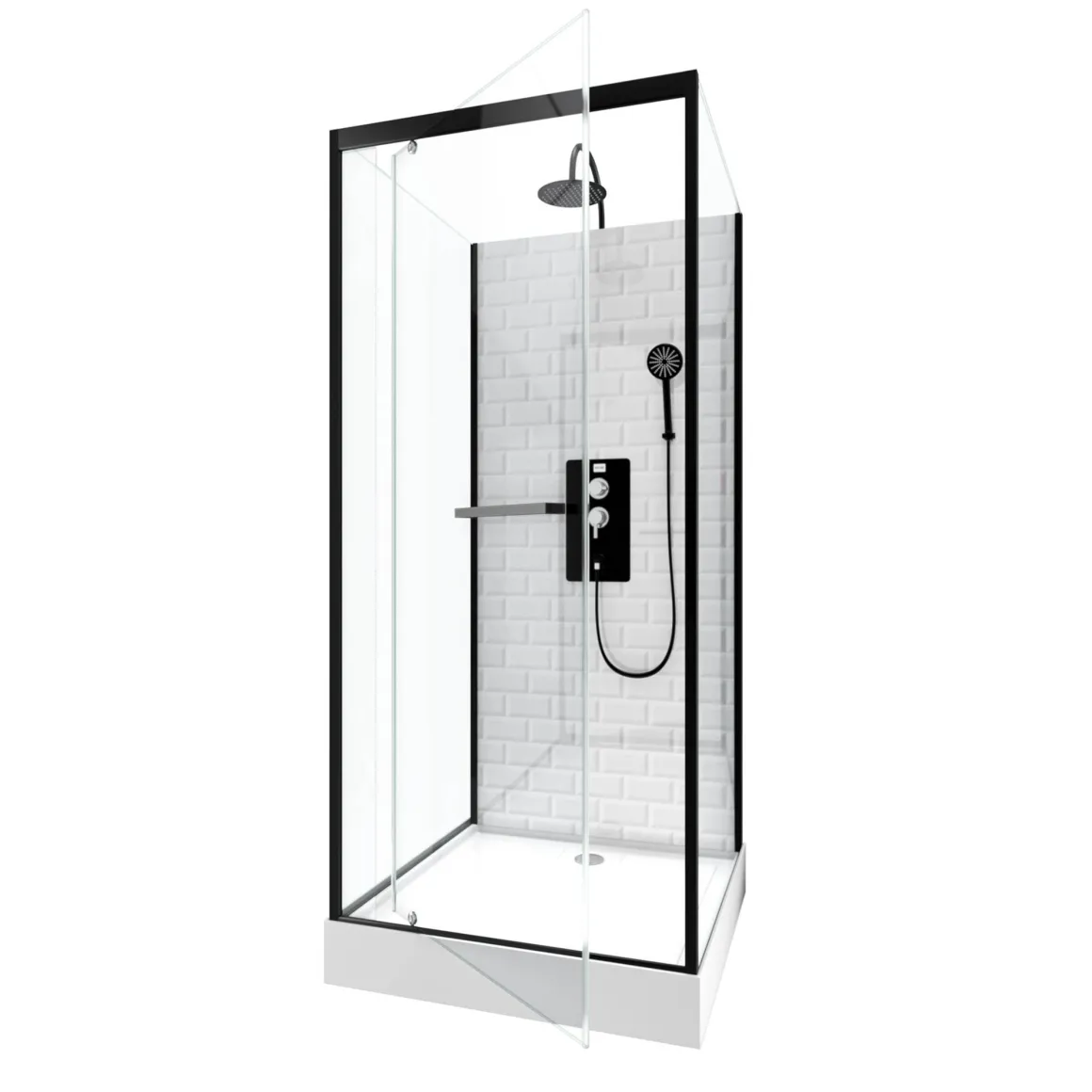 Aurlane Douchecabine Metro 90X90X219-230Cm Vierkant