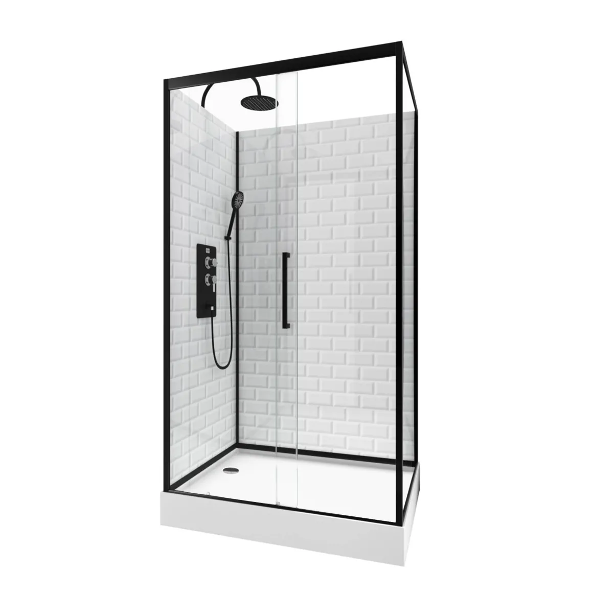 Aurlane Douchecabine Metro 110X80X219-230Cm Rechthoekig