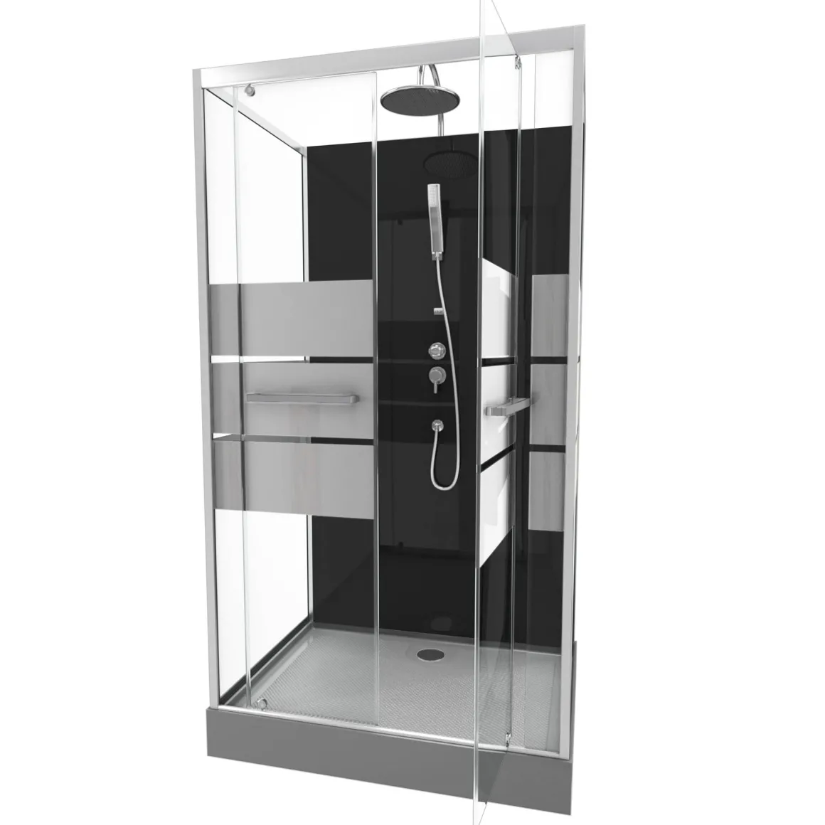 Aurlane Douchecabine Study Chroom 110X80Cm