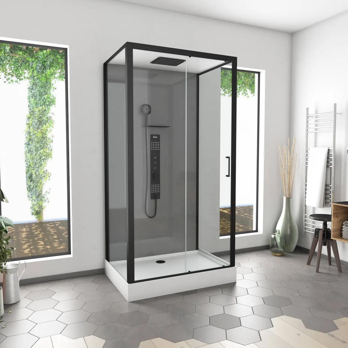 Aurlane Douchecabine Trendy 80X110X215Cm Grijs