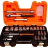 Bahco Doppenset Met Ratel – 24 Stuks