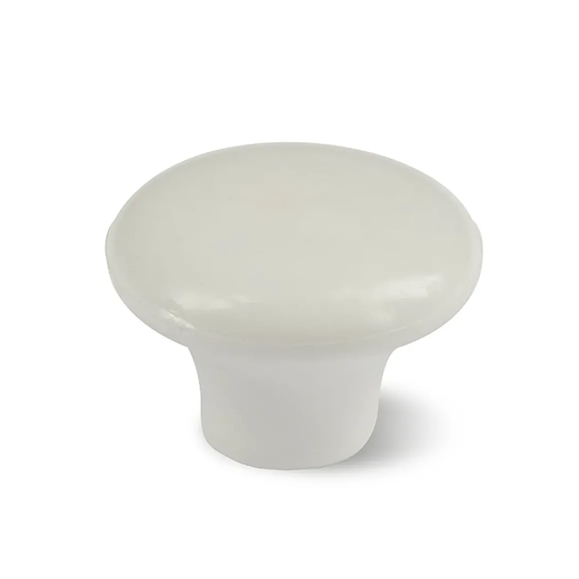 Baseline Knop Plat Wit 30Mm 4St.