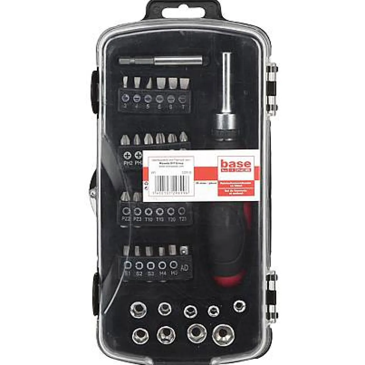 Baseline Ratelschroevendraaier + Bitset – 35 Stuks