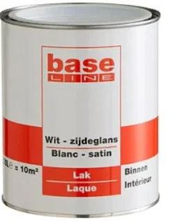Baseline Solventgedragen Lak Zijdeglans Wit 2,5L