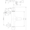 Baseline Thermostatische Badmengkraan Chroom 15Cm