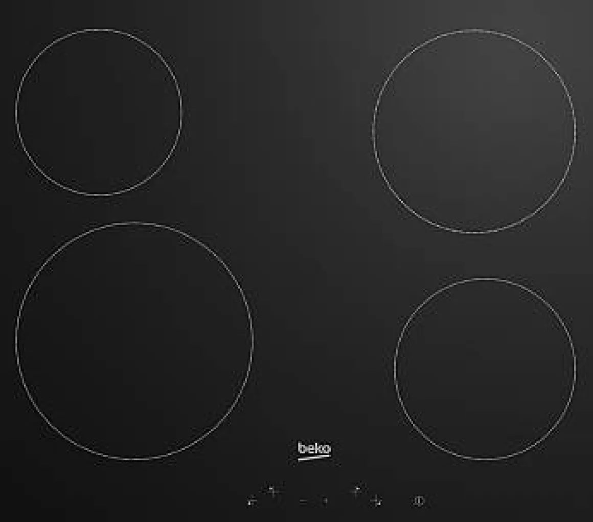 Beko Vitrokeramische Kookplaat Hic 64401 Zwart 58X51Cm 6800W