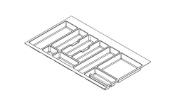Bestekbak 90Cm Kunststof Donkergrijs