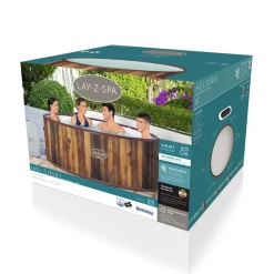 Bestway Jacuzzi Lay-Z-Spa Helsinki 60025 1123L Imitatie Hout O180X66Cm