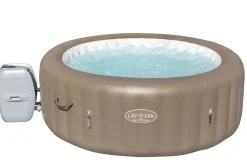 Bestway Lay-Z-Spa 60017, 916 L, 6 Personen, Rond, Bubbelmassage / Airjet, Beige, Wit