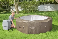 Bestway Lay-Z-Spa 60017, 916 L, 6 Personen, Rond, Bubbelmassage / Airjet, Beige, Wit