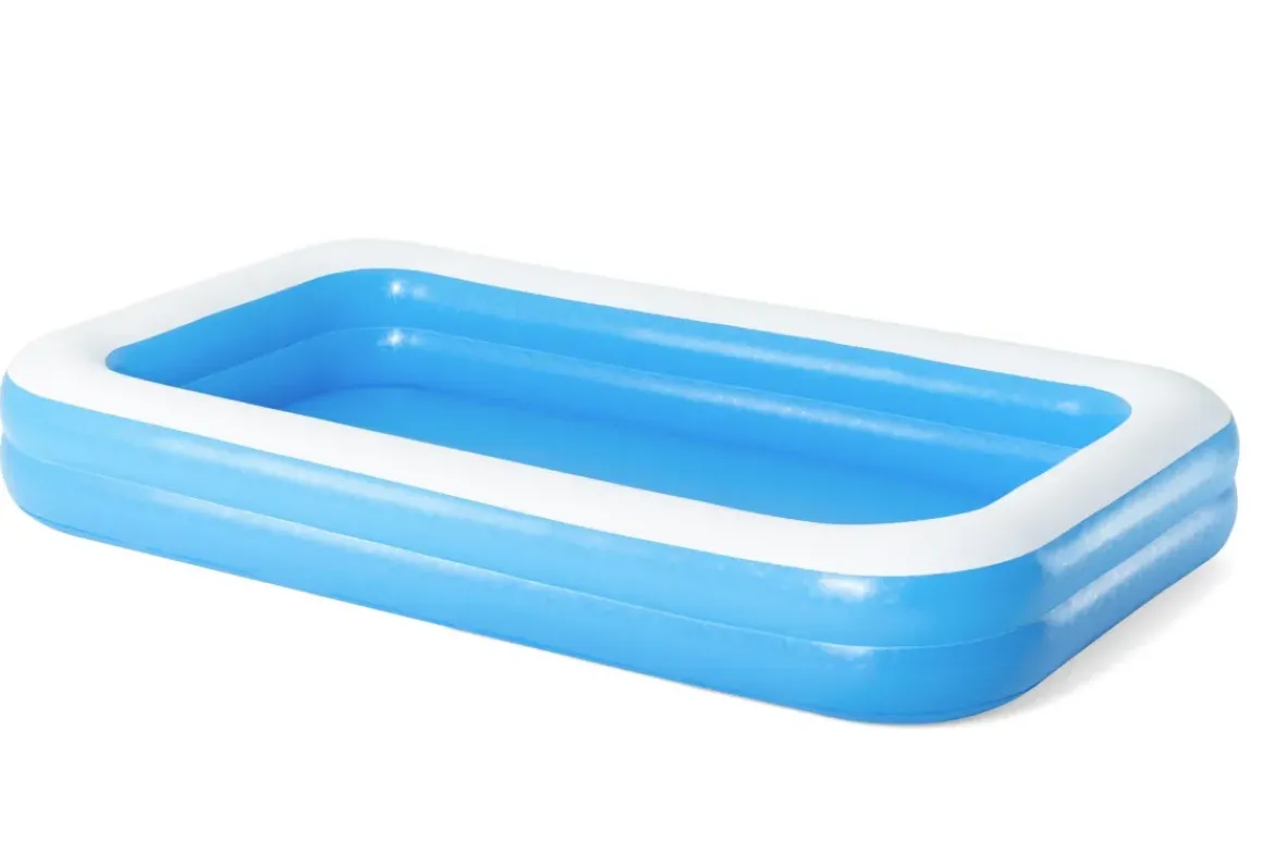 Bestway Opblaasbaar Zwembad Family Pool Rechthoekig Blauw 305X183X46Cm