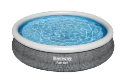Bestway Opblaaszwembad Fast Set Rond Rotan Met Filterpomp O366X76Cm