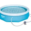 Bestway Opblaaszwembad Fast Set Rond Met Filterpomp 305X76Cm