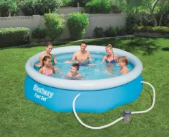 Bestway Opblaaszwembad Fast Set Rond Met Filterpomp 305X76Cm