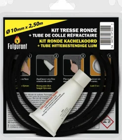 Bevil Kit Ronde Kachelkoord Fulgurant 10 Mm Met Hittebestendige Lijm Tube