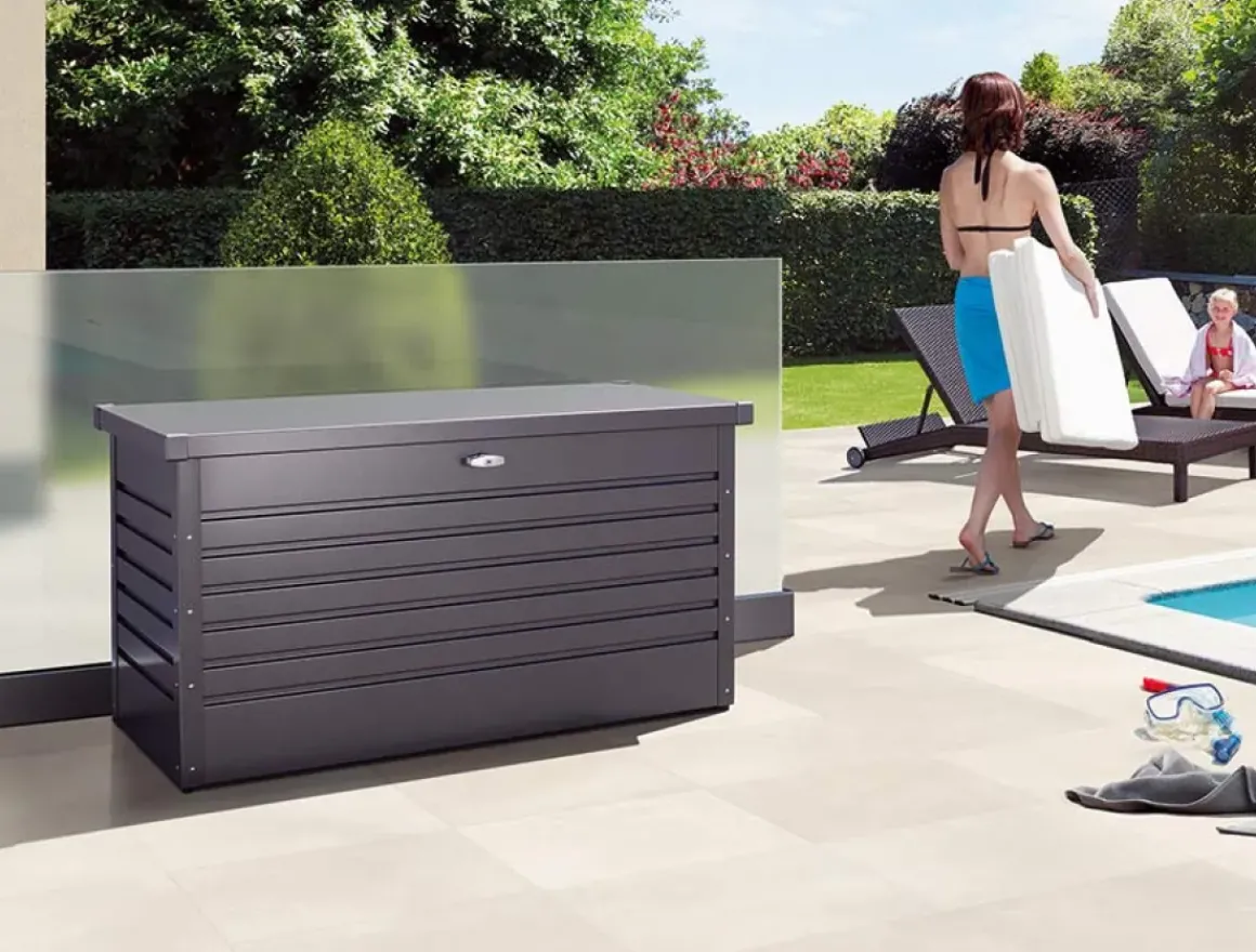 Biohort Kussenbox Hobby 160 Donkergrijs Metallic 79X160Cm