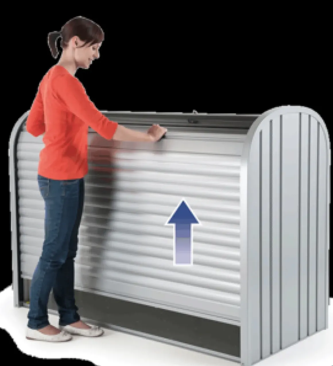 Biohort Opbergbox Storemax 160 Kwartsgrijs Metallic 78X163Cm