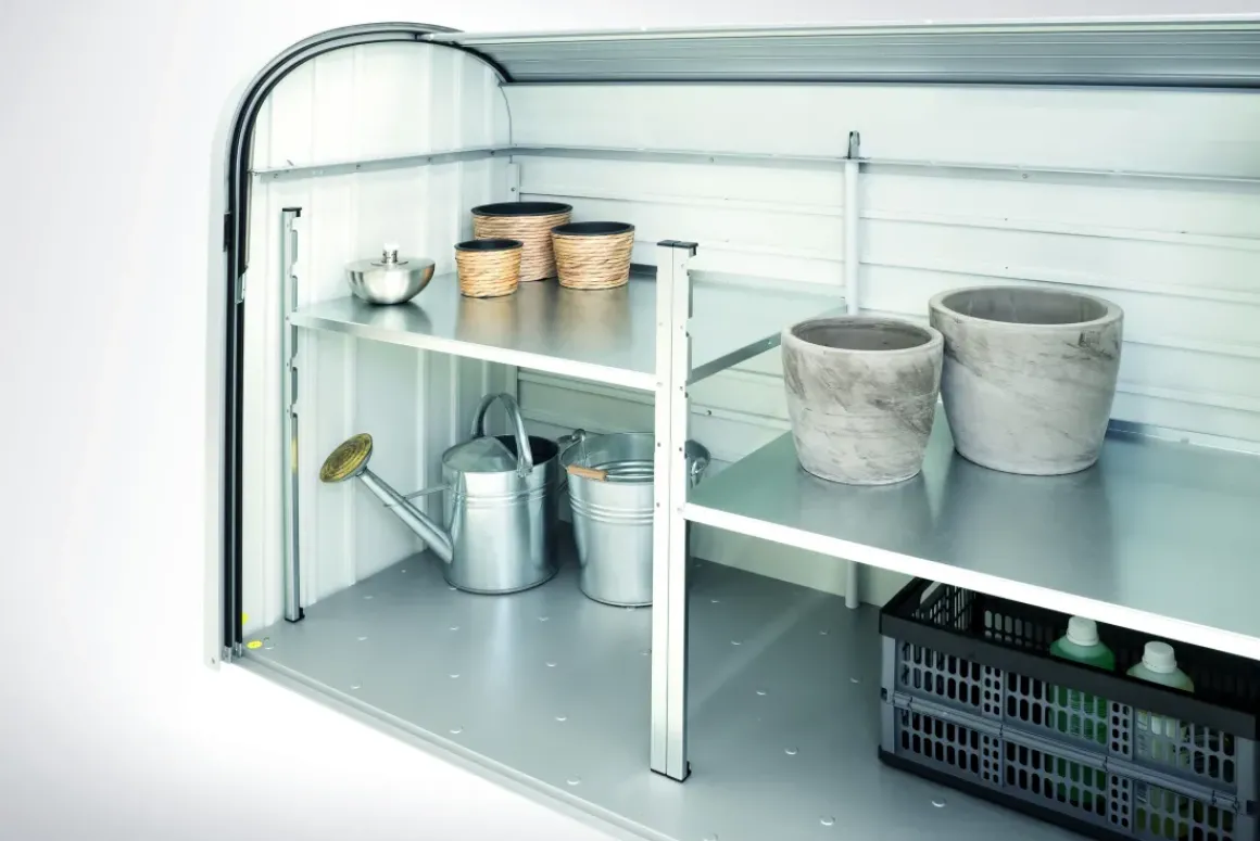 Biohort Opbergbox Storemax 160 Kwartsgrijs Metallic 78X163Cm