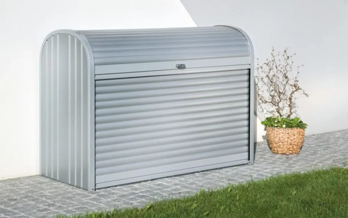 Biohort Opbergbox Storemax 160 Zilver Metallic 78X163Cm