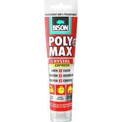 Bison Universele Montagelijm Poly Max Crystal Express Tub 115G