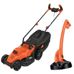 Black+Decker Elektrische Grasmaaier Bemw461Bgl2-Qs 1400W + Grastrimmer Gl250-Qs 250W