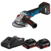 Bosch Accu Haakse Slijpmachine - 18V - 3X 5.0Ah Accu'S En Lader