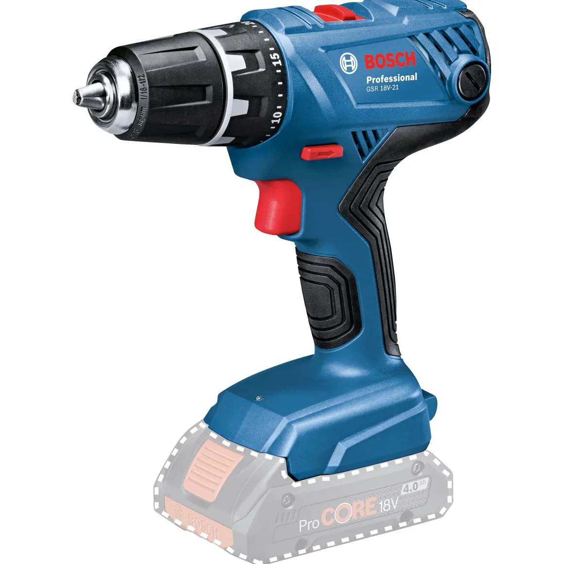 Bosch Accu Schroef/Boormachine Gsr 18V-21 (2 Accu'S)