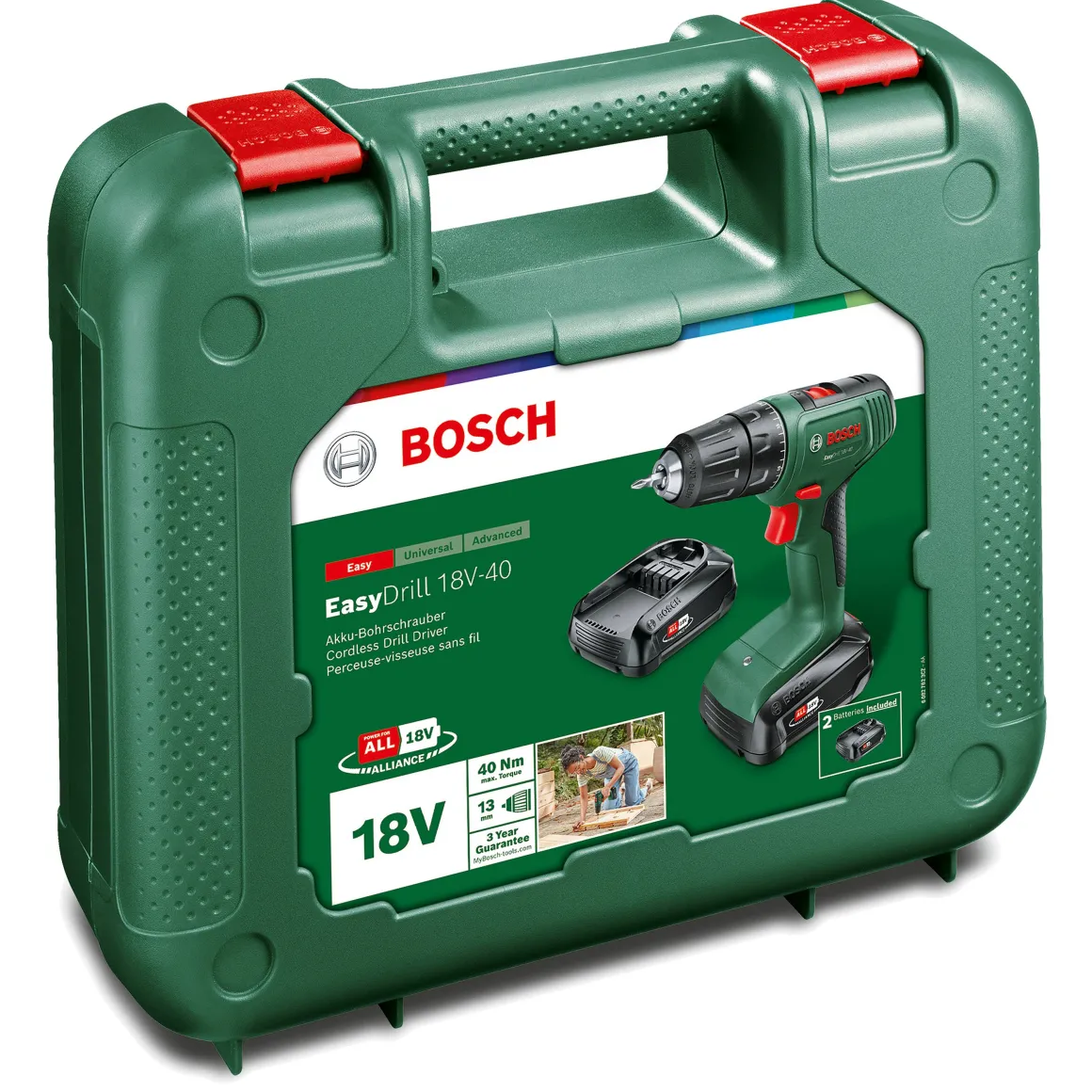Bosch Accuboormachine Easydrill 2A 18V (2 Accu'S)