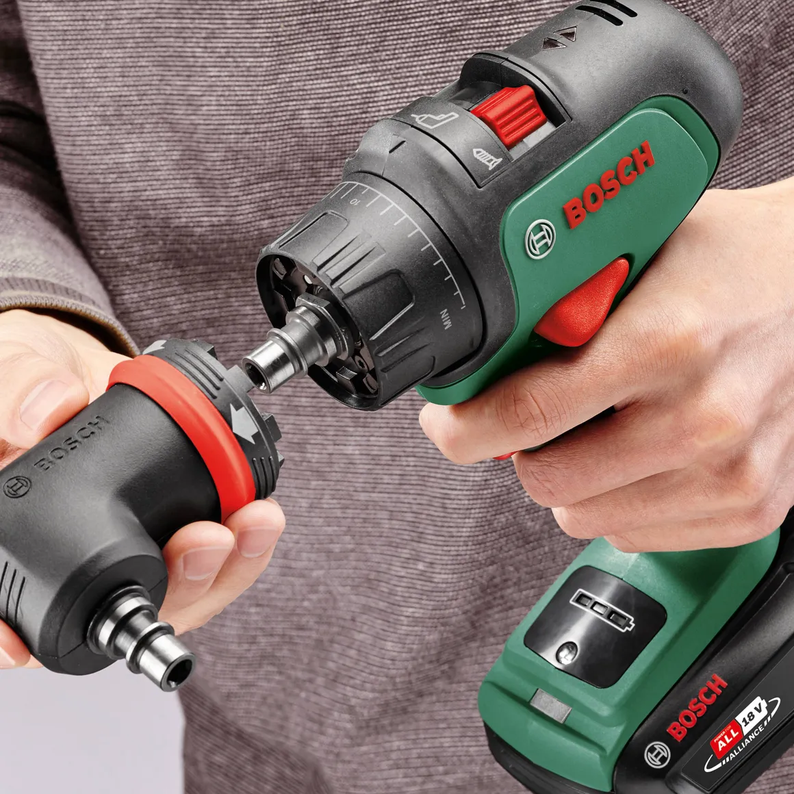 Bosch Accuboormachine Met Klopfunctie Advancedimpact Quicksnap 18V (2 Accu'S)