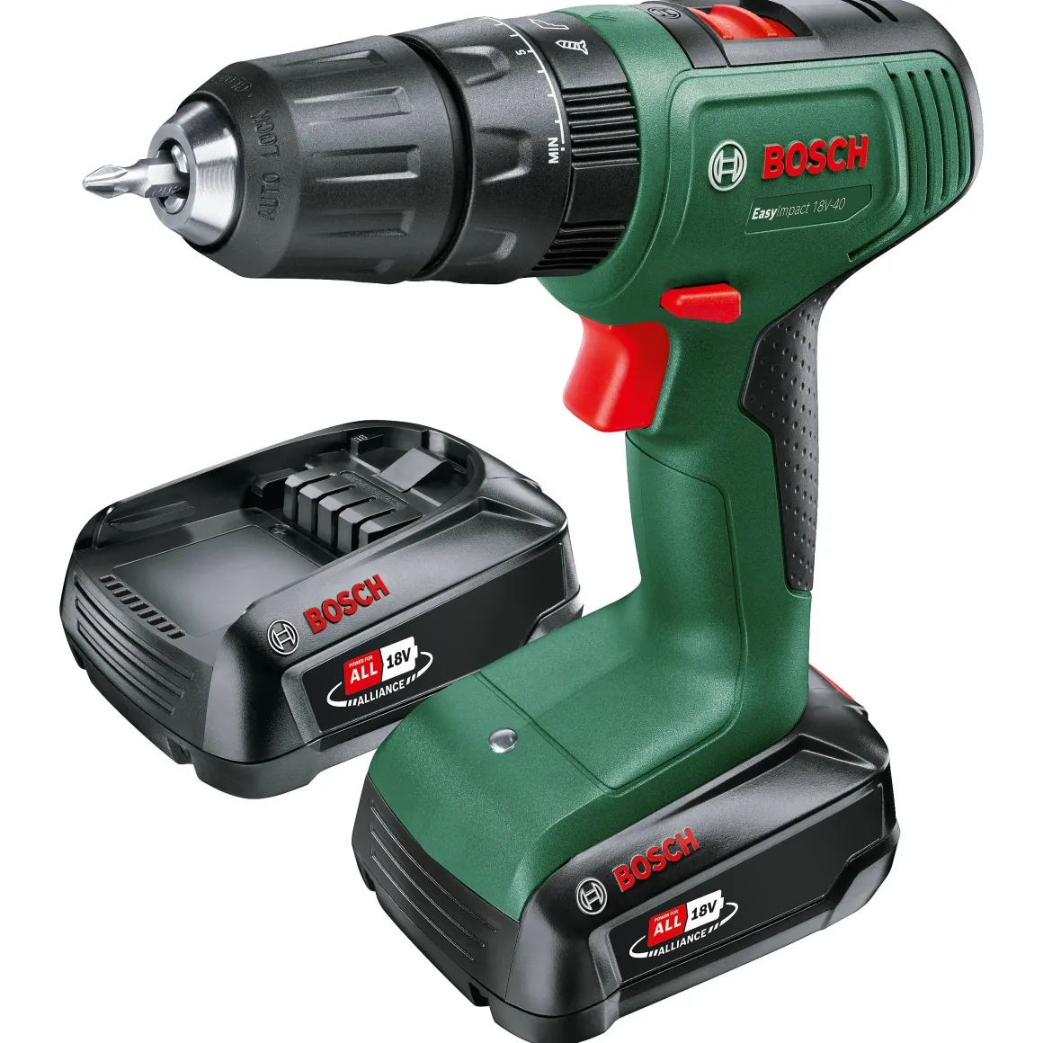 Bosch Accuboormachine Met Klopfunctie + Decoupeerzaag Toolkit 18V (2 Accu'S)