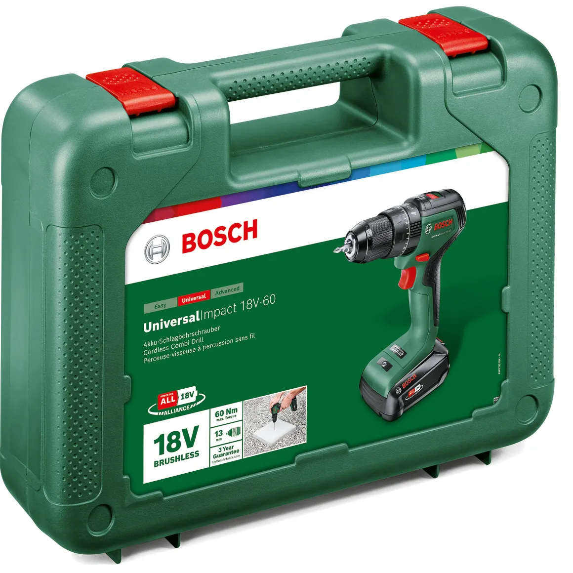 Bosch Accuboormachine Met Klopfunctie Universalimpact-60 18V (2 Accu'S)