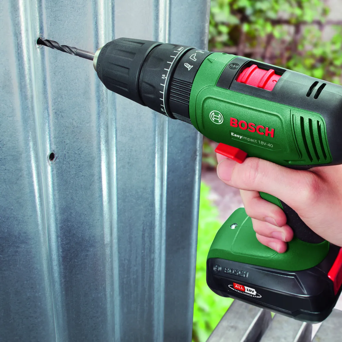 Bosch Accuboormachine Met Klopfunctie Easyimpact-40 18V (2 Accu'S)