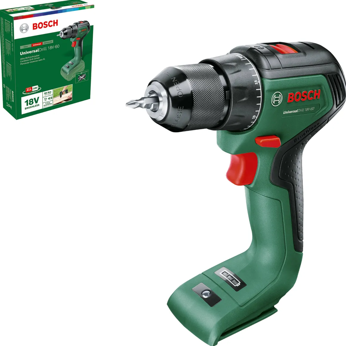Bosch Accuboormachine Universaldrill-60 18V (Zonder Accu)