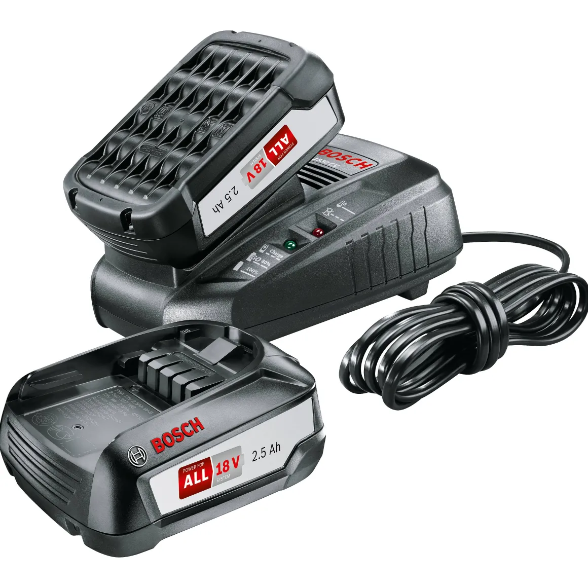 Bosch Batterij + Lader 18V 2,5Ah