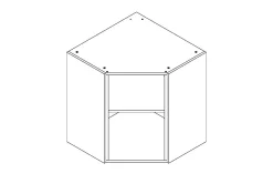 Bovenkast Hoek Keuken Modulo Wit 65Cm