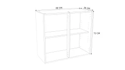 Bovenkast Keuken Modulo Wit 80Cm