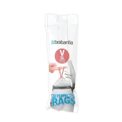 Brabantia Afvalzak Perfectfit V Wit 3L 20 Stuks
