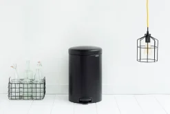 Brabantia Pedaalemmer Newicon Matt Black 20L