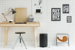 Brabantia Pedaalemmer Newicon Matt Black 12L